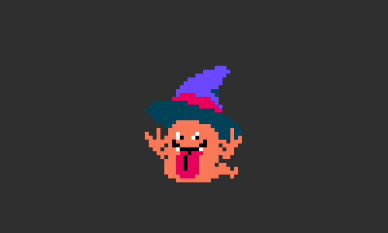 Affinity Designerで描いたドラゴンクエストのゴーストのドット絵