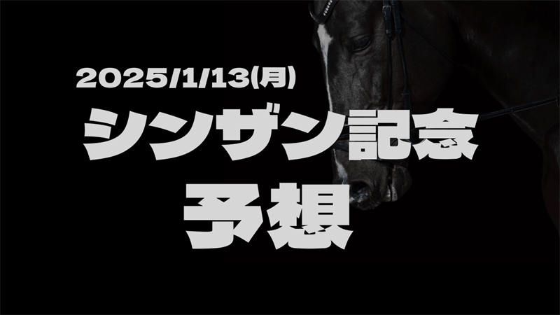 2025/1/13(月)に行なわれる日刊スポシンザン記念の予想