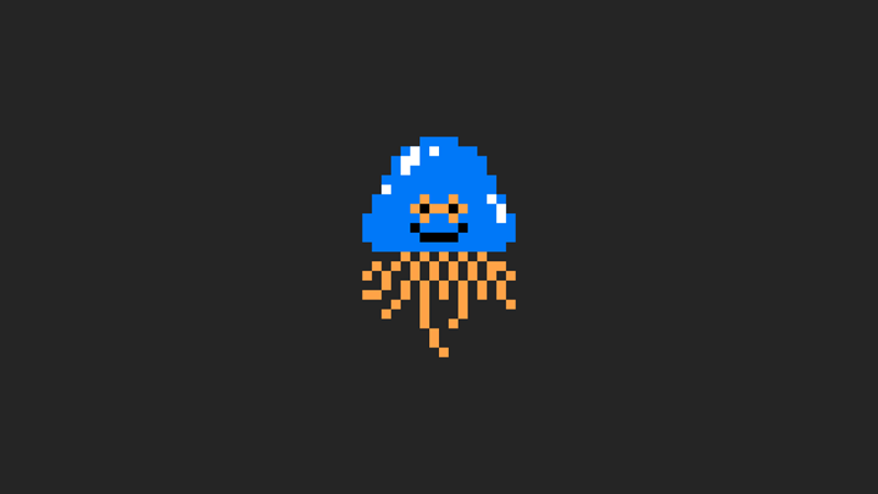 Affinity Designerで描いたドラゴンクエストのホイミスライムのドット絵